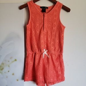 Girls lace romper